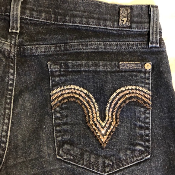 7 For All Mankind Straight Leg Jeans. Size 30 - Picture 6 of 8